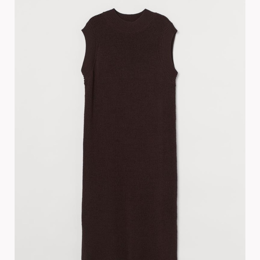 H&M Silk-blend Dress straight Sz M